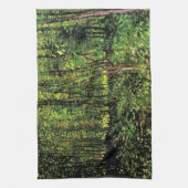 Bäume und Unterwuchs von Vincent van Gogh Geschirrtuch (Vertikal)