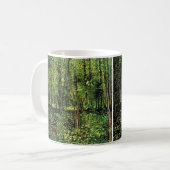 Bäume und Unterwuchs von Vincent van Gogh Kaffeetasse (Vorderseite Links)