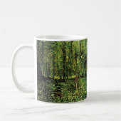 Bäume und Unterwuchs von Vincent van Gogh Kaffeetasse (Links)
