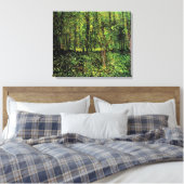 Bäume und Unterwuchs von Vincent van Gogh Leinwanddruck (Insitu (Schlafzimmer))