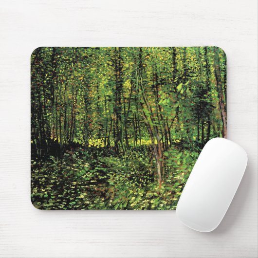 Bäume und Unterwuchs von Vincent van Gogh Mousepad (Mit Mouse)