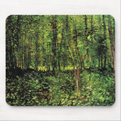 Bäume und Unterwuchs von Vincent van Gogh Mousepad (Vorne)