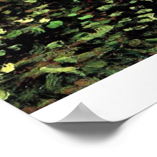 Bäume und Unterwuchs von Vincent van Gogh Poster (Ecke)