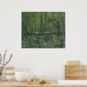 Bäume und Unterwuchs von Vincent Van Gogh Poster (Küche)