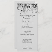 Bäume und Vögel Einladung (Vorne/Hinten)