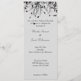 Bäume und Vögel Einladung