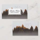 Bäume und Vögel Visitenkarte (Vorne/Hinten)
