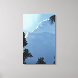 Bäume und Wolken Leinwanddruck