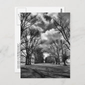 Bäume und Wolken Postkarte (Vorne/Hinten)