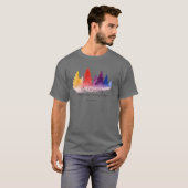 Bäume und Zitat Retro T-Shirt (Vorne ganz)