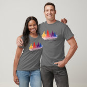 Bäume und Zitat Retro T-Shirt (Unisex)