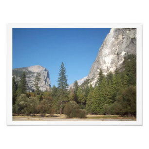 "Bäume unter Berg" Yosemite-Tal-Plakat Fotodruck
