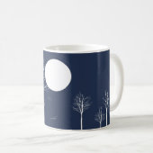 Bäume unter den Mond-Tassen Kaffeetasse (VorderseiteRechts)