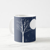 Bäume unter den Mond-Tassen Kaffeetasse (Vorderseite Links)