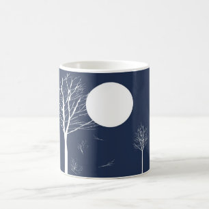 Bäume unter den Mond-Tassen Kaffeetasse