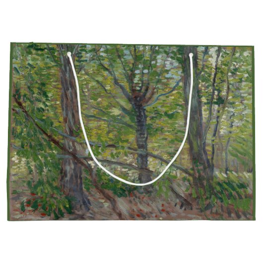 Bäume, Vincent van Gogh Große Geschenktüte (Rückseite)
