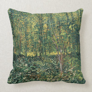 Bäume Vincent van Goghs   und Unterholz, 1887 Kissen