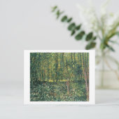 Bäume Vincent van Goghs | und Unterholz, 1887 Postkarte (Stehend Vorderseite)