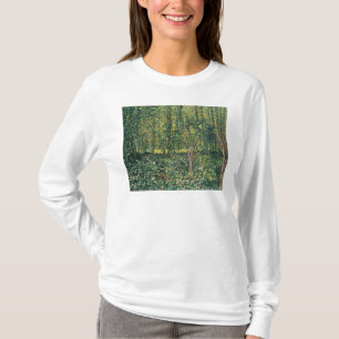 Bäume Vincent van Goghs   und Unterholz, 1887 T-Shirt