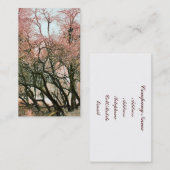 BÄUME VISITENKARTE (Vorne/Hinten)