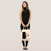 Bäume Vögel. Krähen, Raven Blackbird Tragetasche (Vorderseite (Model))