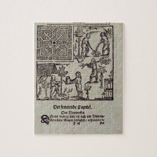 Bäume, "vom niederländischen Gärtner" durch Johan Puzzle (Vertikal)