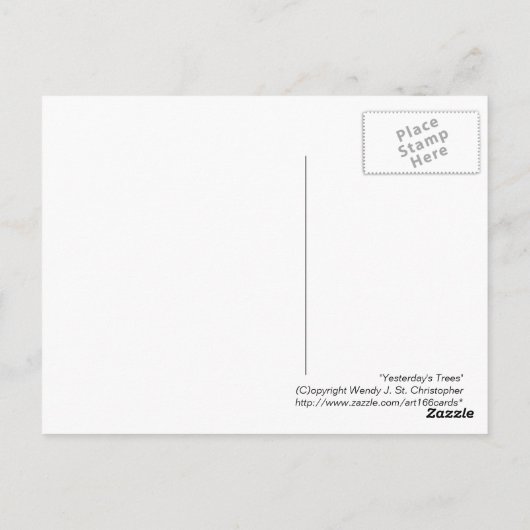 Bäume von gestern, Postkarten (Rückseite)