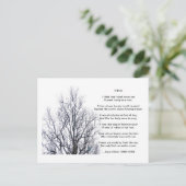 Bäume von Joyce Kilmer Postkarte (Stehend Vorderseite)