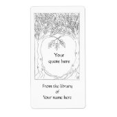 Bäume wachsen zusammen mit Buchplättchen (Vorne)