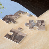 Bäume wachsen zwischen Felsen im Zion Nationalpark Puzzle (Seite)