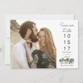 Bäume Wald | SAVE THE DATE | Karte (Vorderseite)