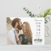 Bäume Wald | SAVE THE DATE | Karte (Stehend Vorderseite)