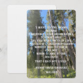 Bäume Wald Woods Thoreau Einladung (Vorne/Hinten)