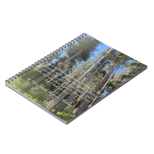 Bäume Wald Woods Thoreau Notizblock (Linke Seite)