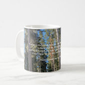 Bäume Wälder Thoreau Inspiration Zitat Kaffeetasse (Vorderseite Links)