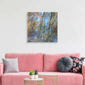 Bäume Wasser Reflexion Gestreckter Leinwanddruck (Insitu (Wohnzimmer))