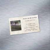 Bäume wehen während eines Donnerstürms im Wind Magnetische Visitenkarte (Beispiel)