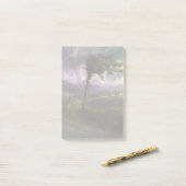 Bäume wehen während eines Donnerstürms im Wind Post-it Klebezettel (Auf Schreibtisch)