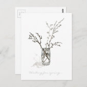 Bäume werden blühen postkarte (Vorne/Hinten)