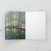 Bäume Wiese Natur Reflexion Karte (Innenseite)