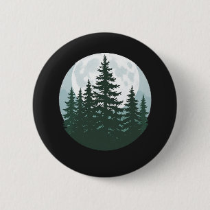 Bäume Wildtiere Natur Wald Silhouette Button