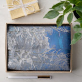 Bäume Winterschnee bedeckt Blaue Himmel Gemälde La Seidenpapier (Geschenk)