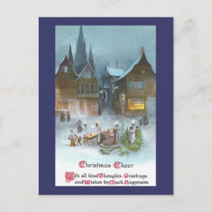 Bäume zu verkaufen auf dem Stadtplatz Weihnachten