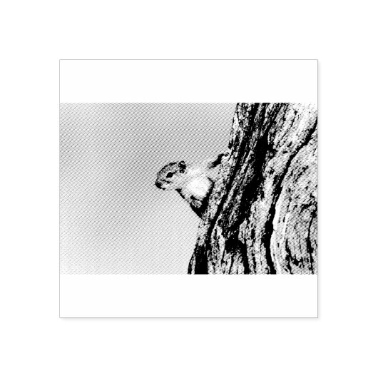 Baumeichhörnchen Gummistempel (Prägung)