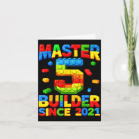 Baumeister 5. Geburtstag 2021 5 Jahre alt