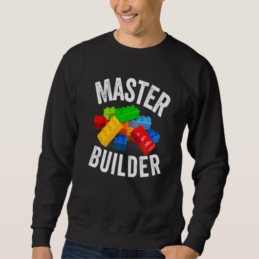 Baumeister Bausteine Spielzeug Sweatshirt (Vorderseite)