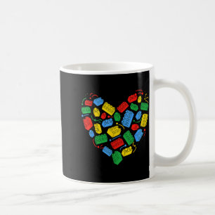 Baumeister Block Ziegel Herz Valentin Kaffeetasse