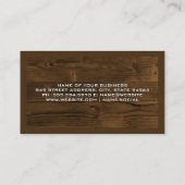 Baumeister | Holz Visitenkarte (Rückseite)