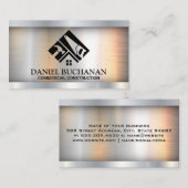 Baumeister | Metallisch Visitenkarte (Vorne/Hinten)
