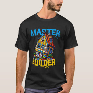 Baumeister von Ziegelbauern, der seltsames Krokok- T-Shirt